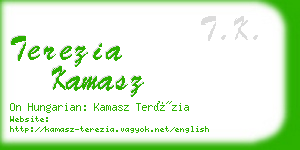 terezia kamasz business card